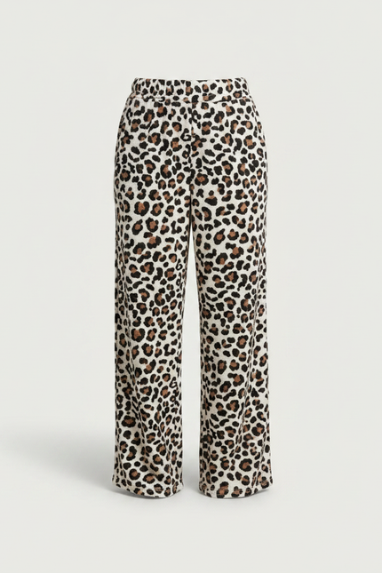 Pantalon Leopard Grande Taille - Imprimé Molleton - vue 3