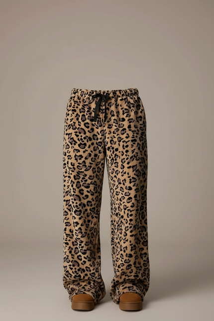 Pantalon Léopard Homme Imprimé Ample Confortable - Molleton - vue 3