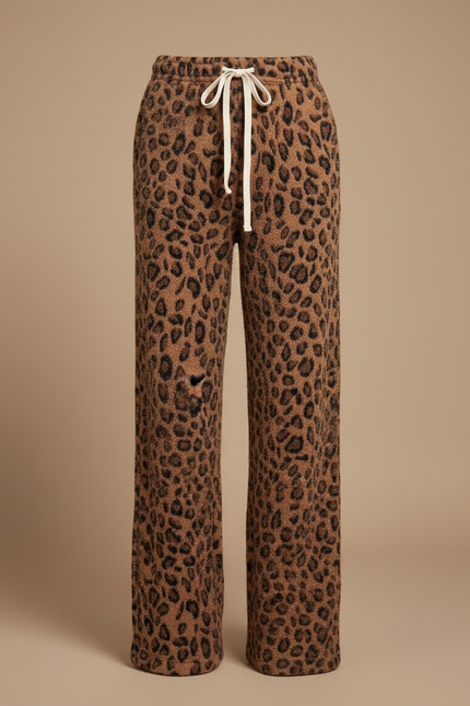 Pantalon Leopard Hiver - Imprimé Maille - vue 3
