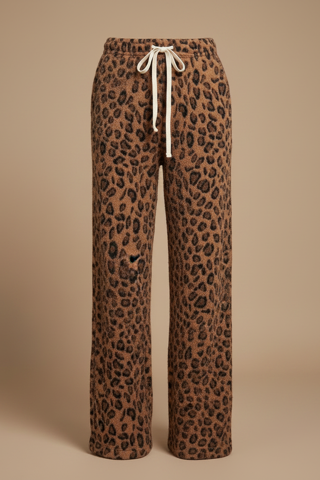 Pantalon Leopard Hiver - Imprimé Maille - vue 3