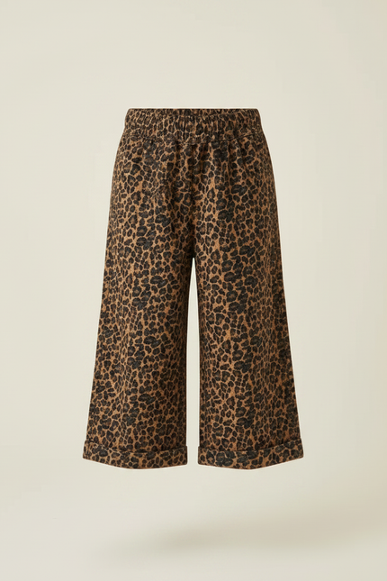 Pantalon Léopard Ample Imprimé Enfant Décontracté - Viscose - vue 3