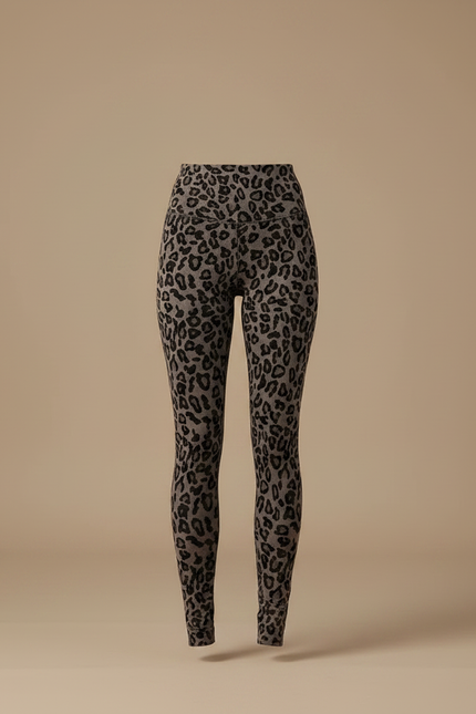 Pantalon Léopard Imprimé Slim Chaud Femme - Molleton - vue 3