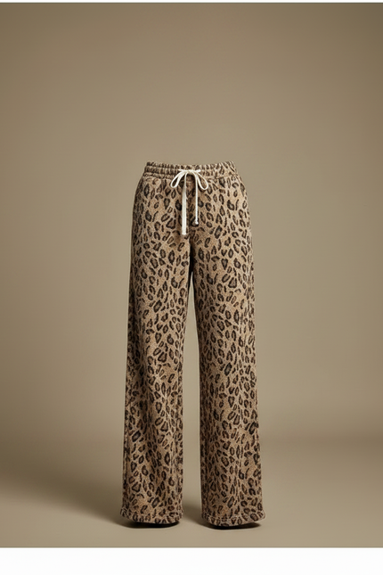 Pantalon Léopard Ample Imprimé Doux Confortable Femme - Molleton - vue 3