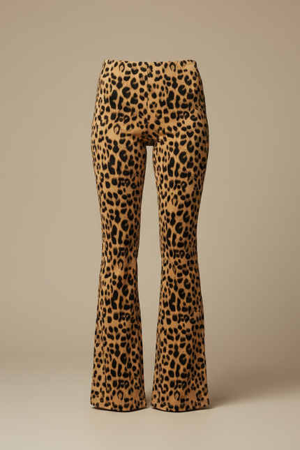 Pantalon Patte D'eph Leopard - Imprimé Maille - vue 3