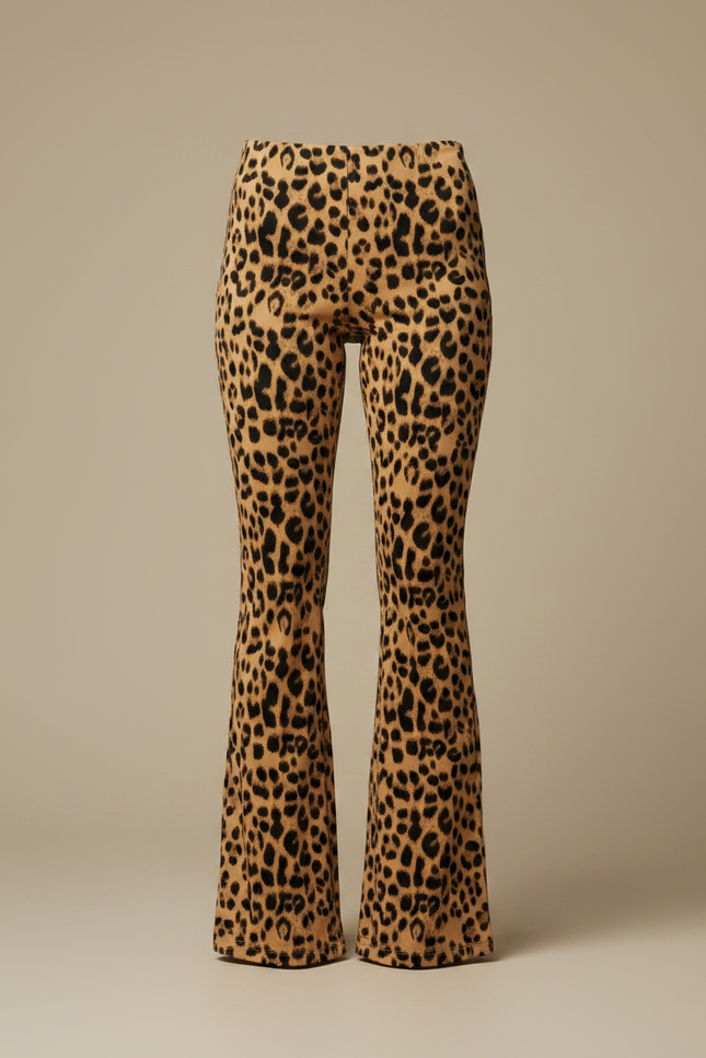 Pantalon Patte D'eph Leopard - Imprimé Maille - vue 3