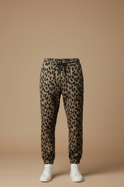 Pantalon Jogging Leopard - Imprimé Molleton - vue 3
